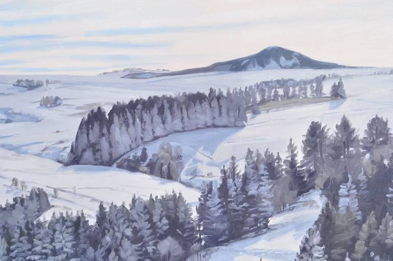 Original Fine Art Landscape Painting by Anne Baudequin