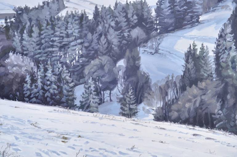 Original Fine Art Landscape Painting by Anne Baudequin
