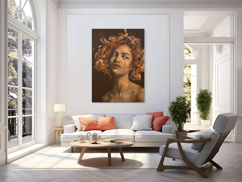 Original Impressionism Women Painting by Iris Schreven