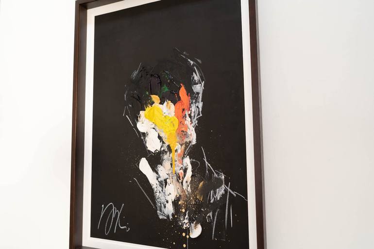 Original Abstract Portrait Painting by Tomoya Nakano