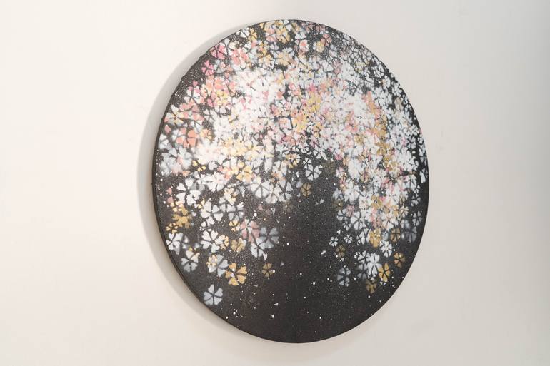 Original Abstract Floral Painting by Tomoya Nakano