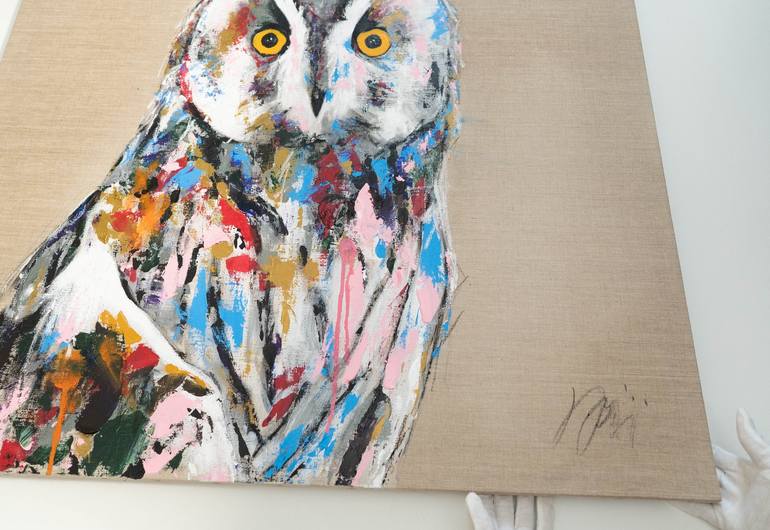 Original Abstract Animal Painting by Tomoya Nakano
