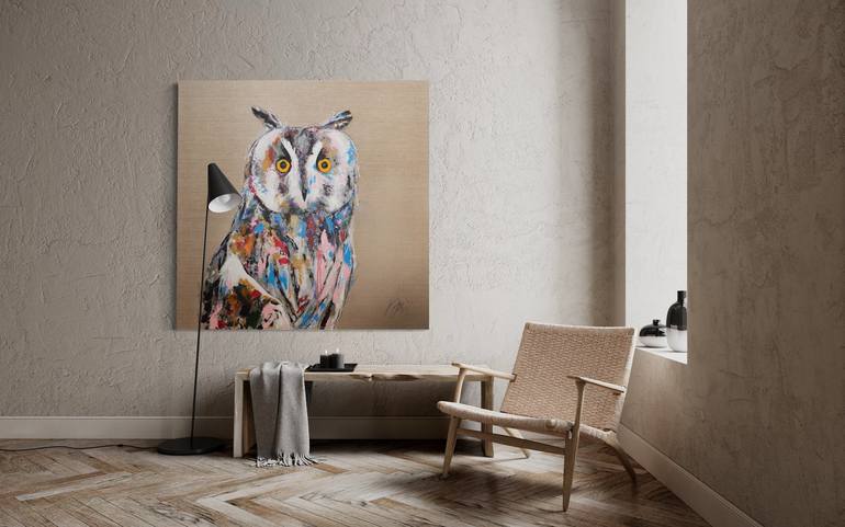 Original Abstract Animal Painting by Tomoya Nakano