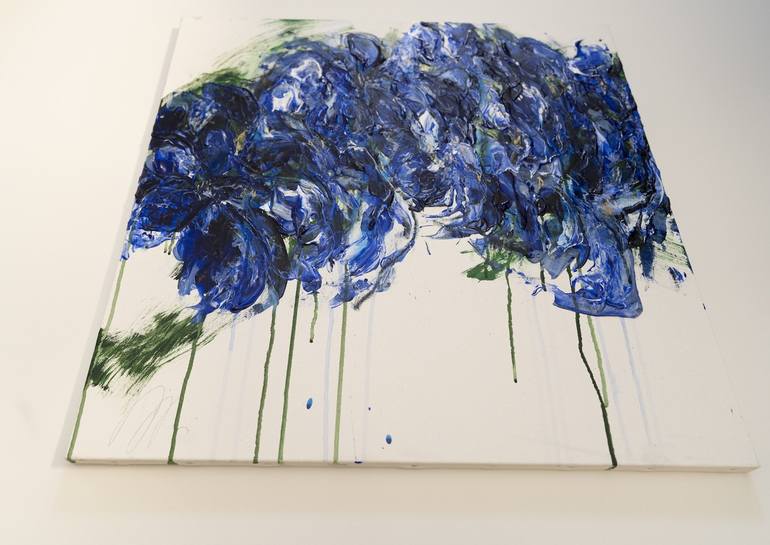 Original Abstract Floral Painting by Tomoya Nakano