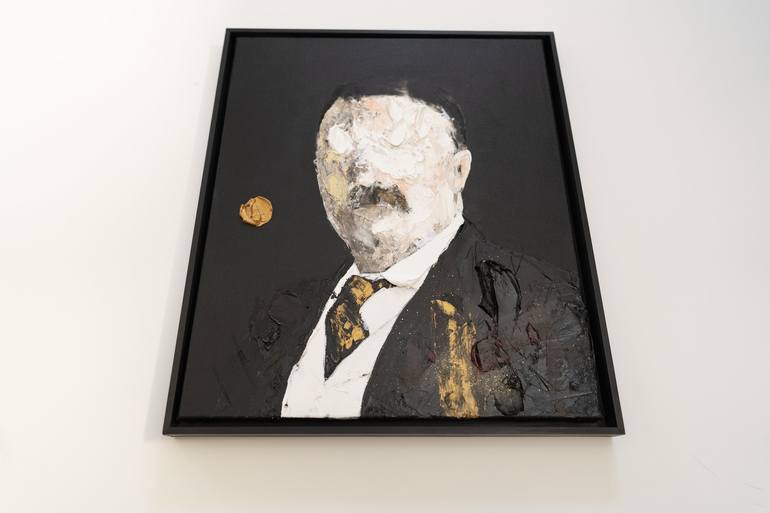 Original Abstract Men Painting by Tomoya Nakano