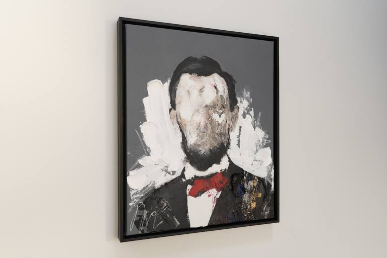 Original Abstract Men Painting by Tomoya Nakano