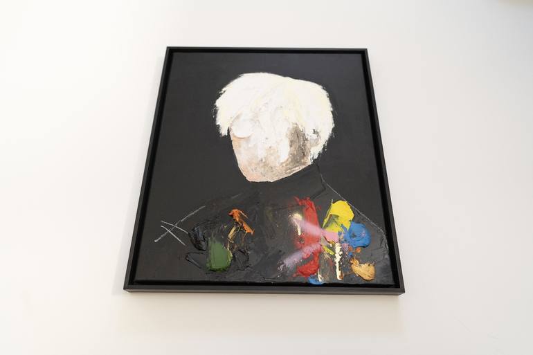 Original Abstract Men Painting by Tomoya Nakano