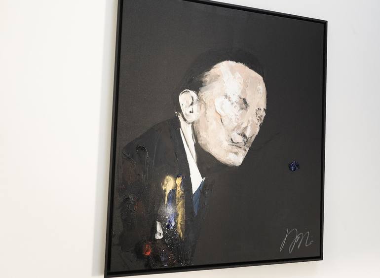Original Abstract Men Painting by Tomoya Nakano