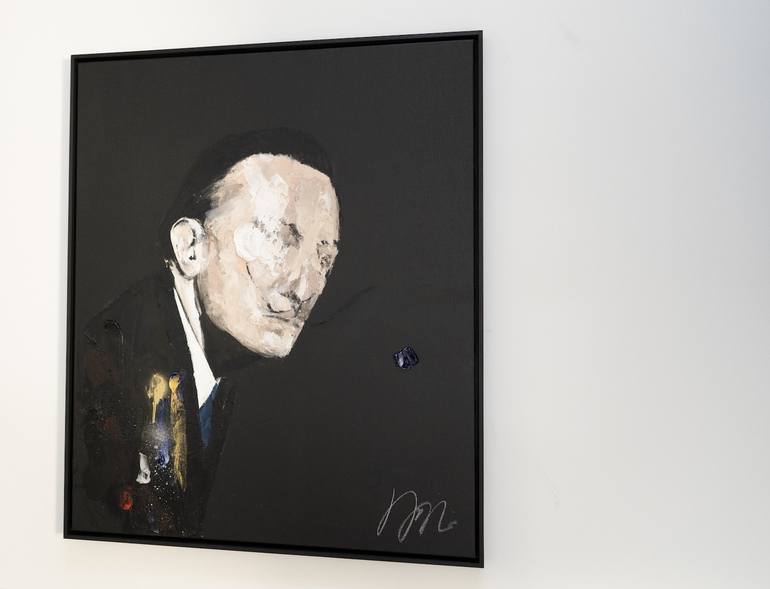 Original Abstract Men Painting by Tomoya Nakano