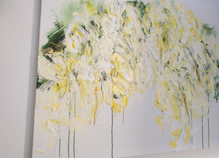 Original Abstract Floral Painting by Tomoya Nakano
