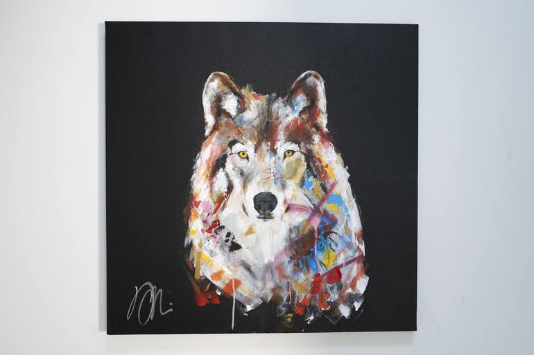 Original Abstract Animal Painting by Tomoya Nakano