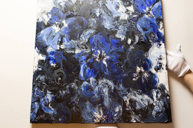 Original Abstract Floral Painting by Tomoya Nakano