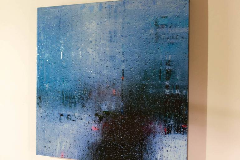 Original Abstract Cities Painting by Tomoya Nakano