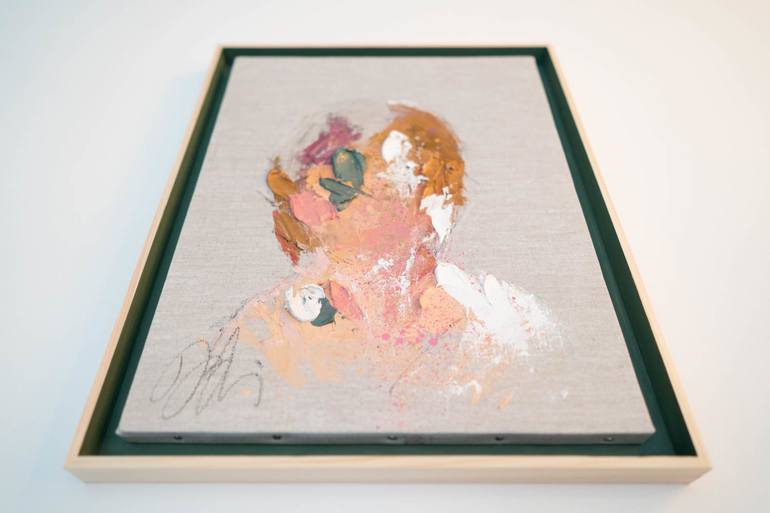 Original Abstract Portrait Painting by Tomoya Nakano