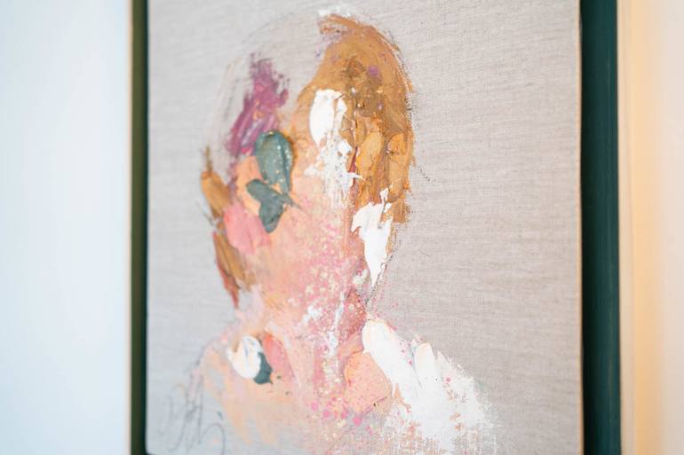 Original Abstract Portrait Painting by Tomoya Nakano