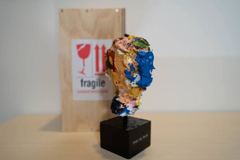 Original Abstract Portrait Sculpture by Tomoya Nakano