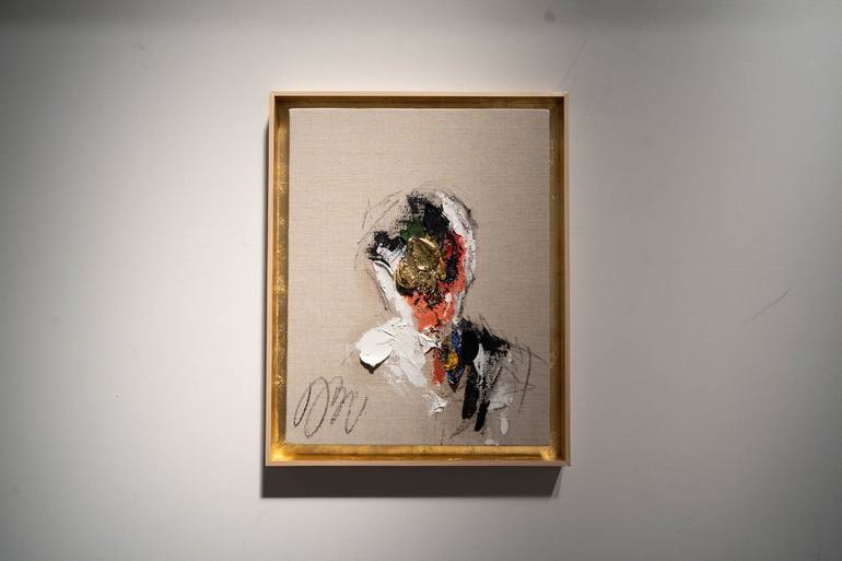 Original Abstract Portrait Painting by Tomoya Nakano