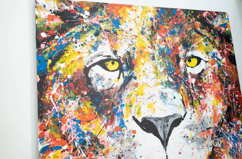 Original Abstract Animal Painting by Tomoya Nakano
