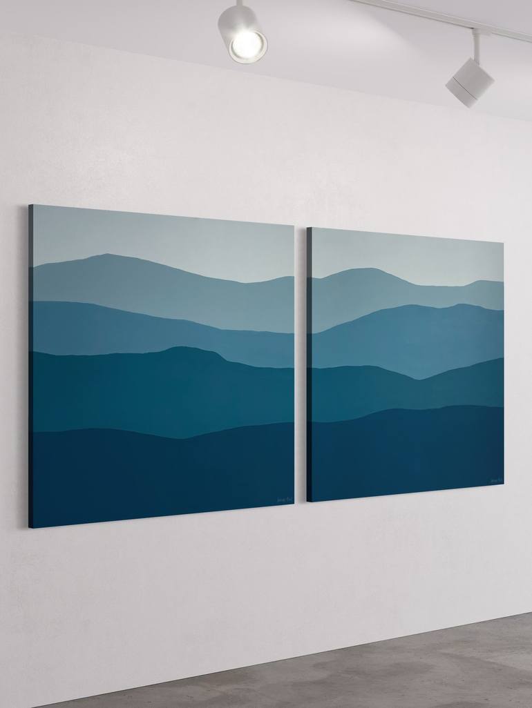 Original Abstract Painting by George Hall