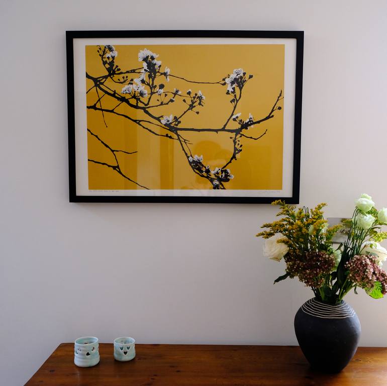 Original Fine Art Floral Printmaking by Lene Bladbjerg