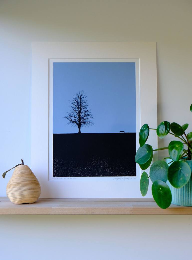 Original Minimalism Landscape Printmaking by Lene Bladbjerg