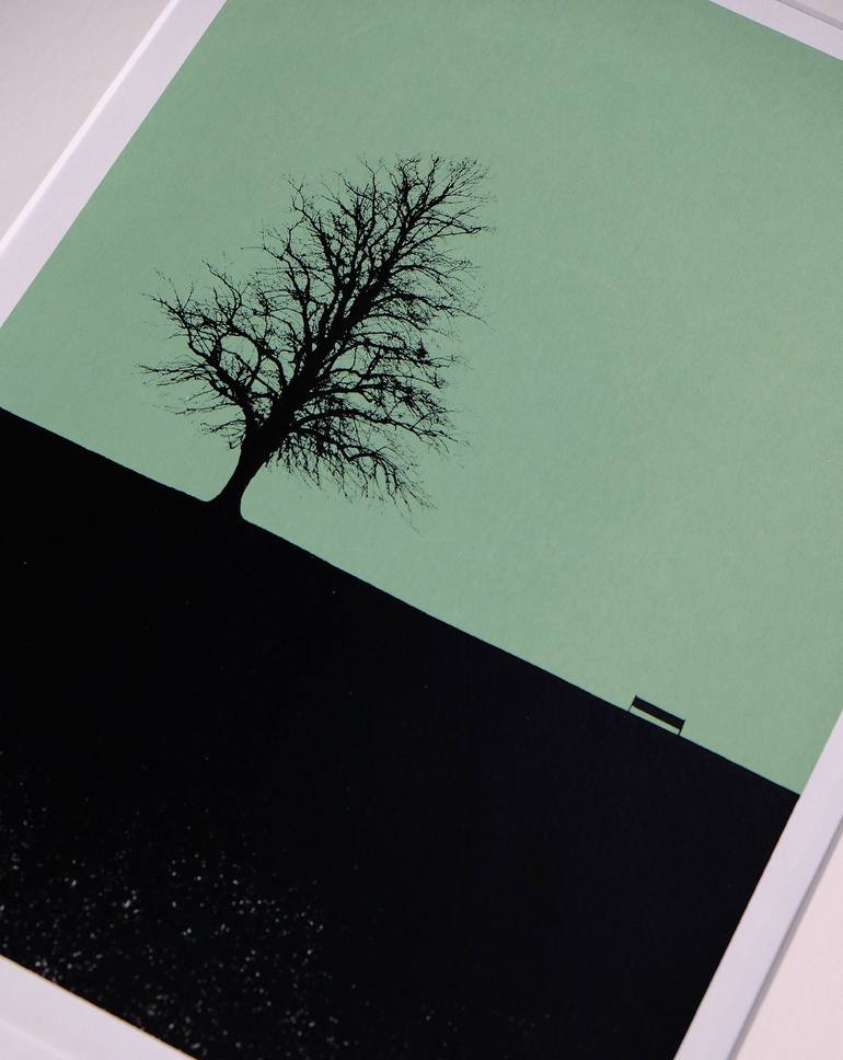 Original graphic Landscape Printmaking by Lene Bladbjerg