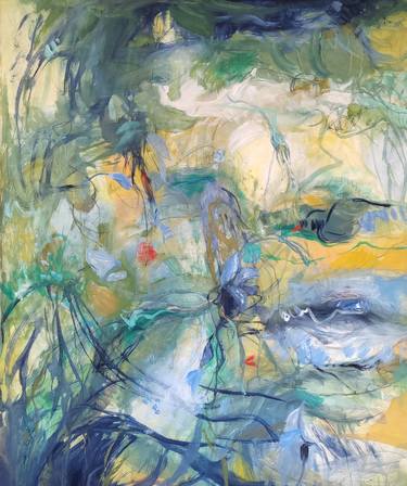 Original Abstract Expressionism Garden Paintings by Luciana Mangione