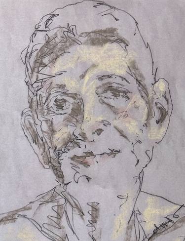 Original Contemporary People Drawing by Jane Du Brin