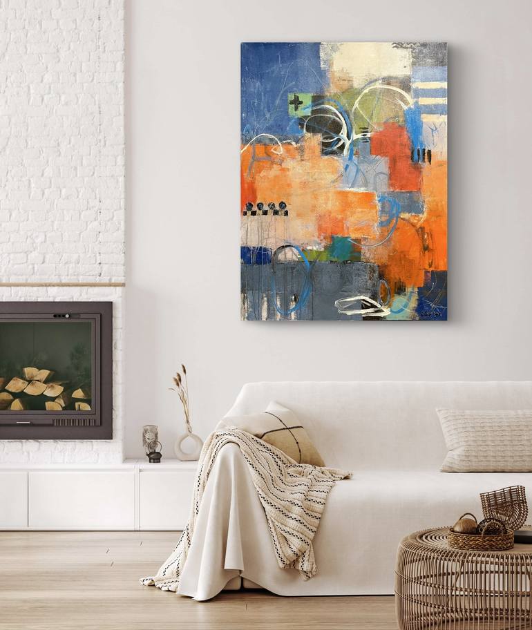 Original Abstract Expressionism Abstract Painting by Shellie Garber