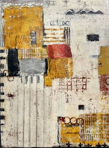 Original Abstract Expressionism Abstract Mixed Media by Shellie Garber