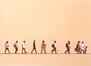 Original Contemporary Beach Painting by Carlos Martín