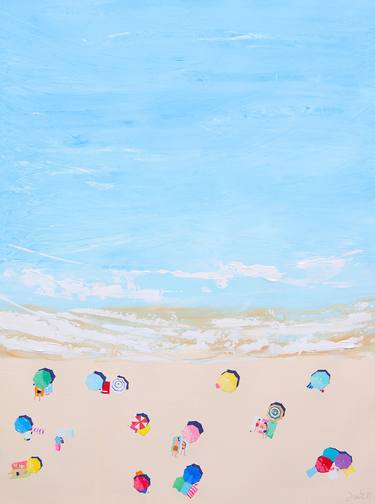 Original Contemporary Beach Painting by Carlos Martín