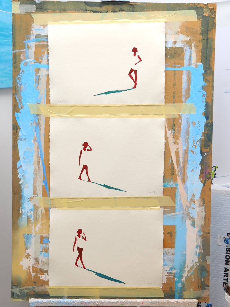 Original Conceptual Women Drawing by Carlos Martín