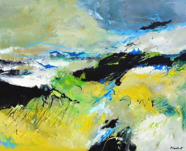 Original Abstract Painting by Pol Ledent