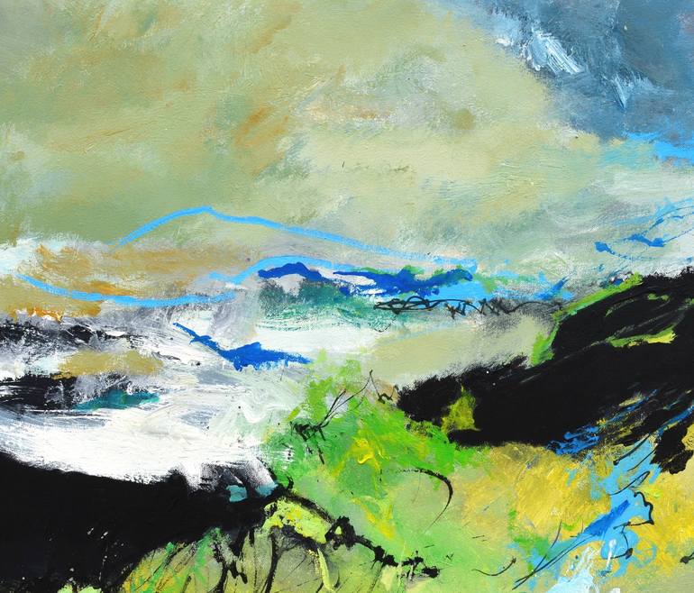 Original Abstract Painting by Pol Ledent