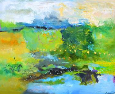 Original Abstract Painting by Pol Ledent