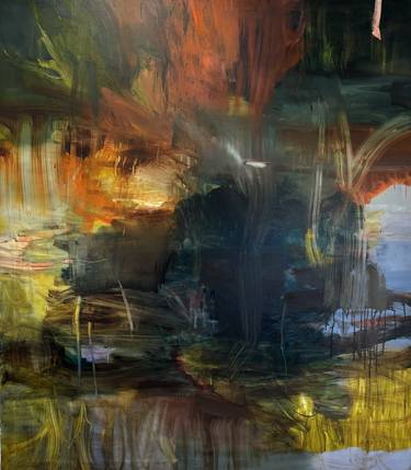 Original Abstract Expressionism Nature Painting by BjøRnar Aaslund