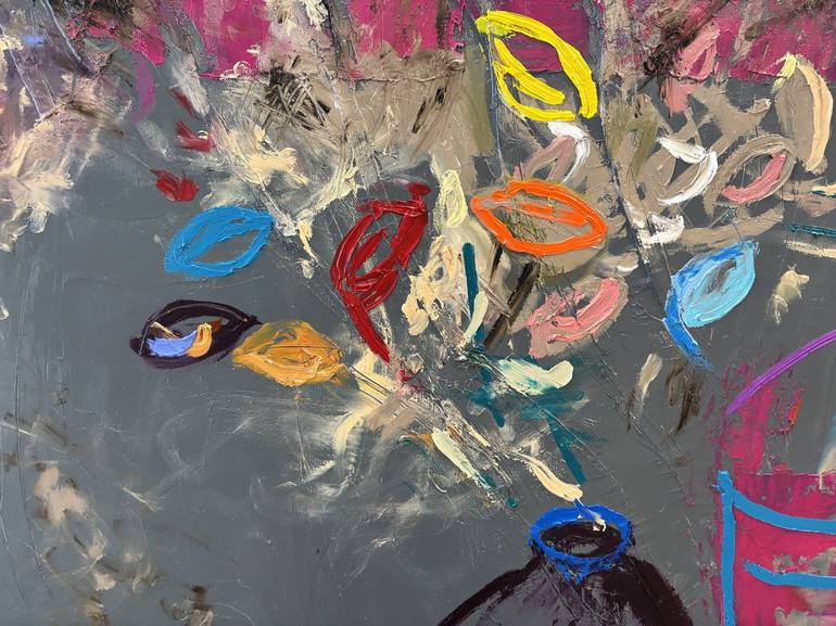 Original Abstract Still Life Painting by Tatiana Harizanova