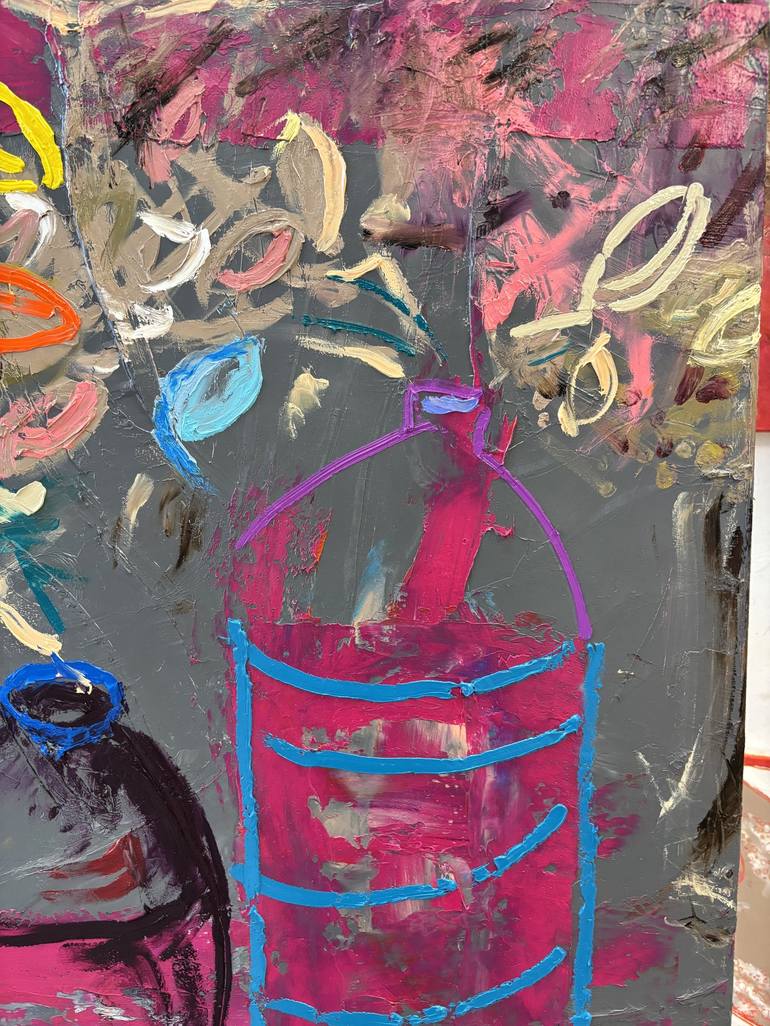 Original Abstract Still Life Painting by Tatiana Harizanova