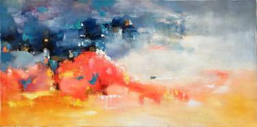 Original Abstract Expressionism Abstract Painting by Jingshen You