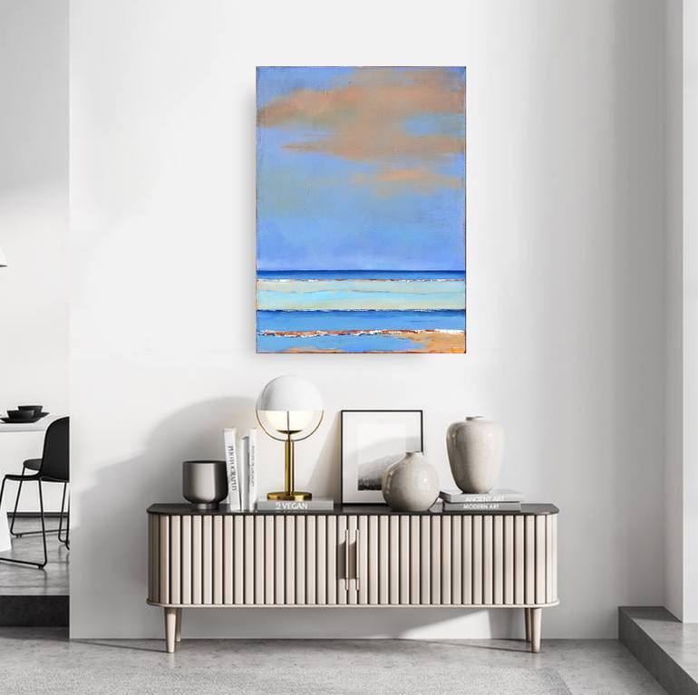 Original Art Deco Abstract Painting by Leon Grossmann
