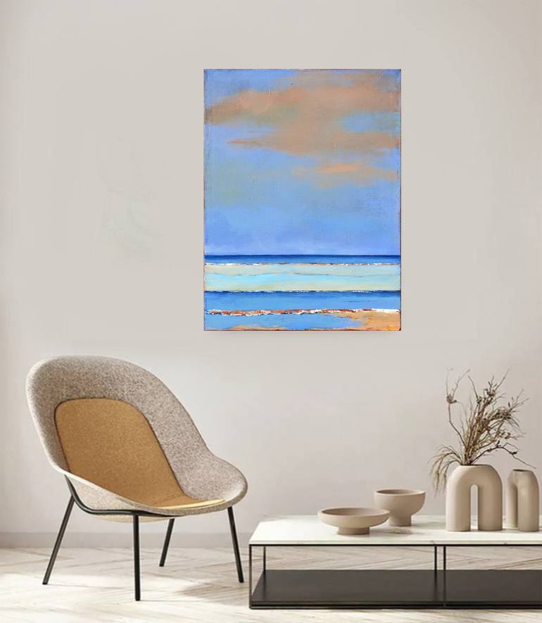 Original Art Deco Abstract Painting by Leon Grossmann
